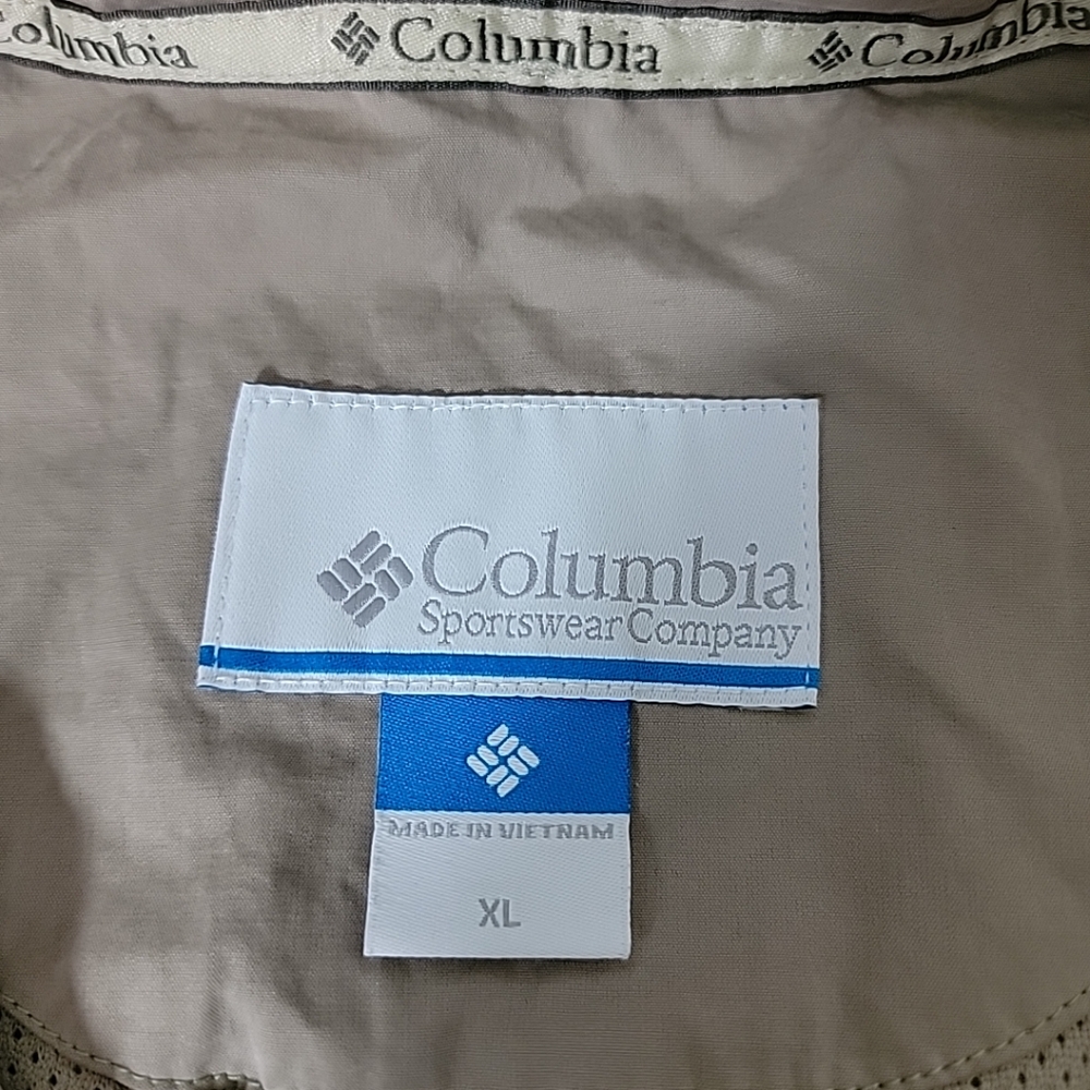 Columbia Men's Beige W/ Zipper Pockets Zip Jacket XL - Picture 9 of 15